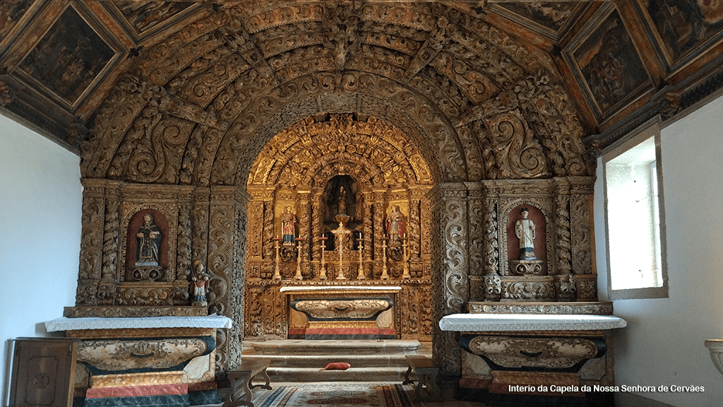 Interior da capela da Senhora de Cervães